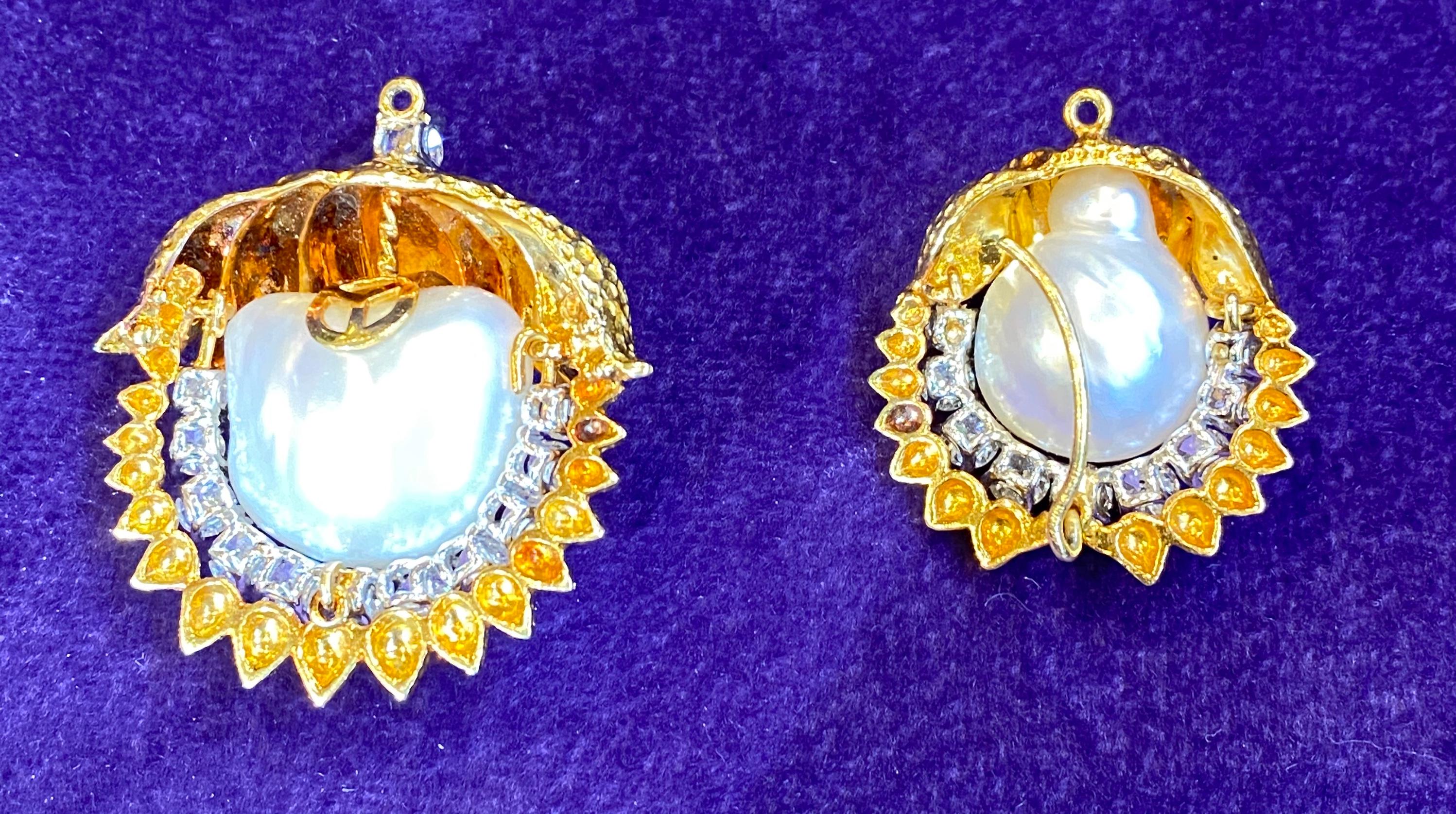 David Webb Cultured Pearl & Diamond Sautoir Necklace 9