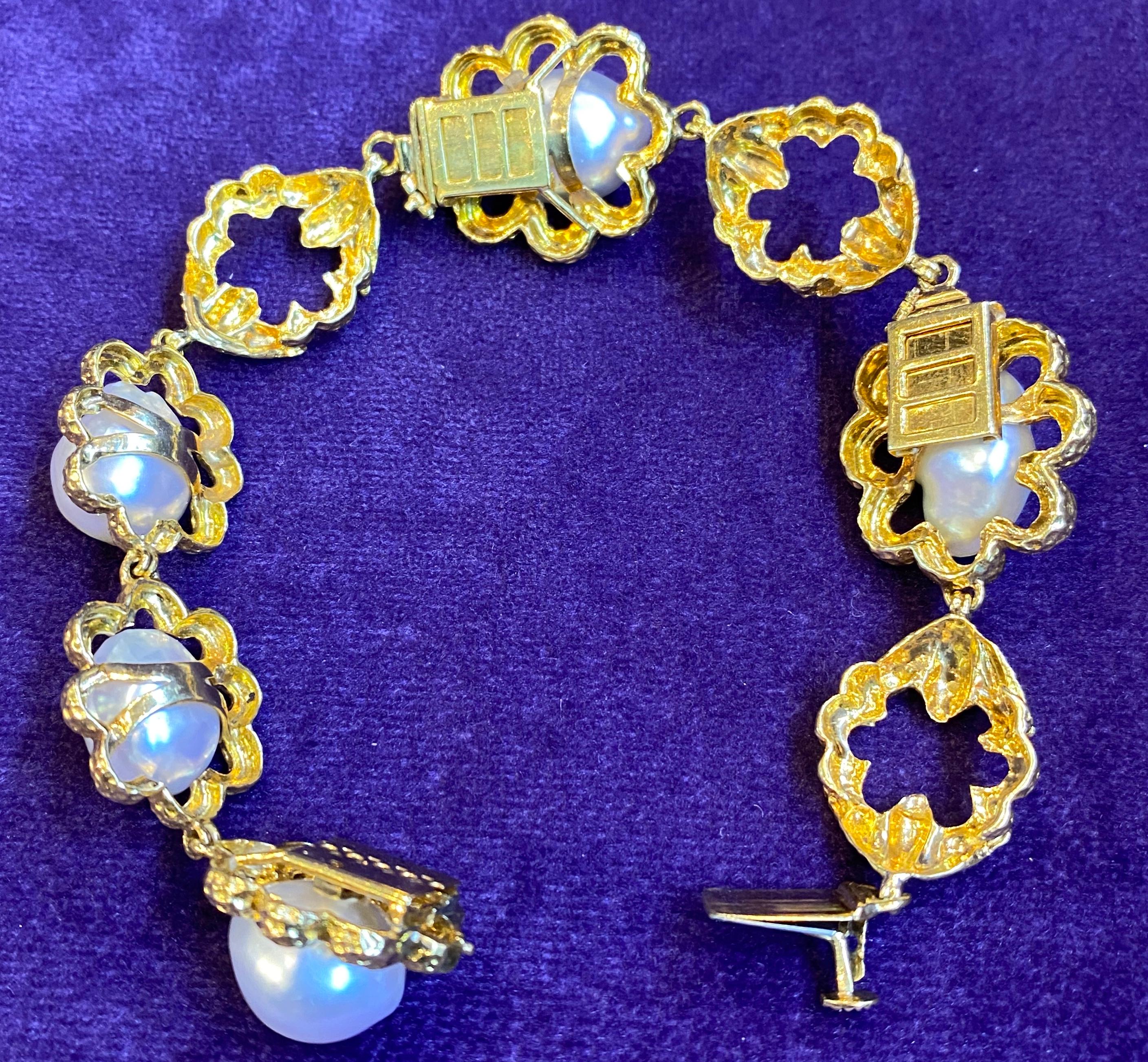 David Webb Cultured Pearl & Diamond Sautoir Necklace 12