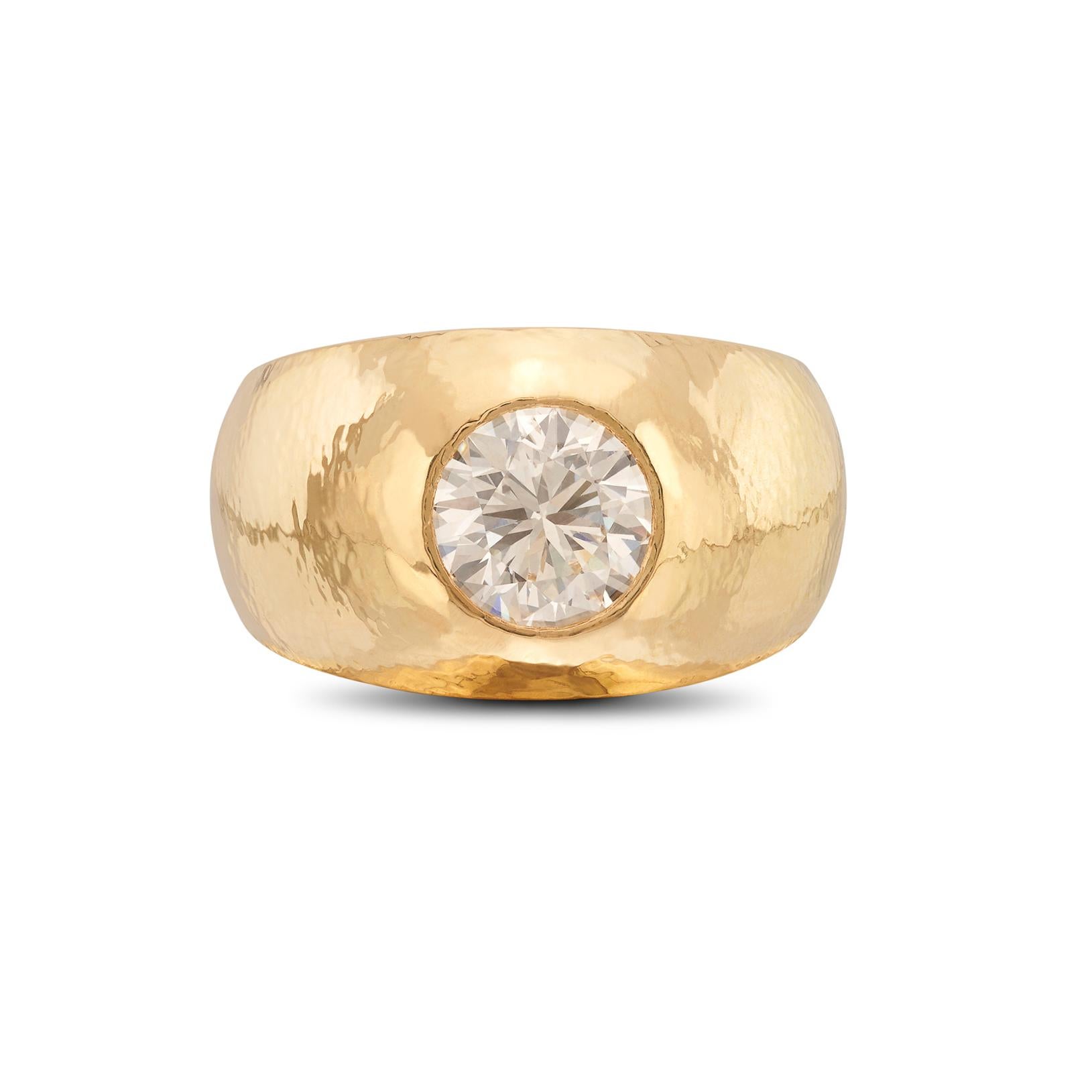 Femenino o masculino Anillo David Webb de diamantes y oro de 18 quilates en venta
