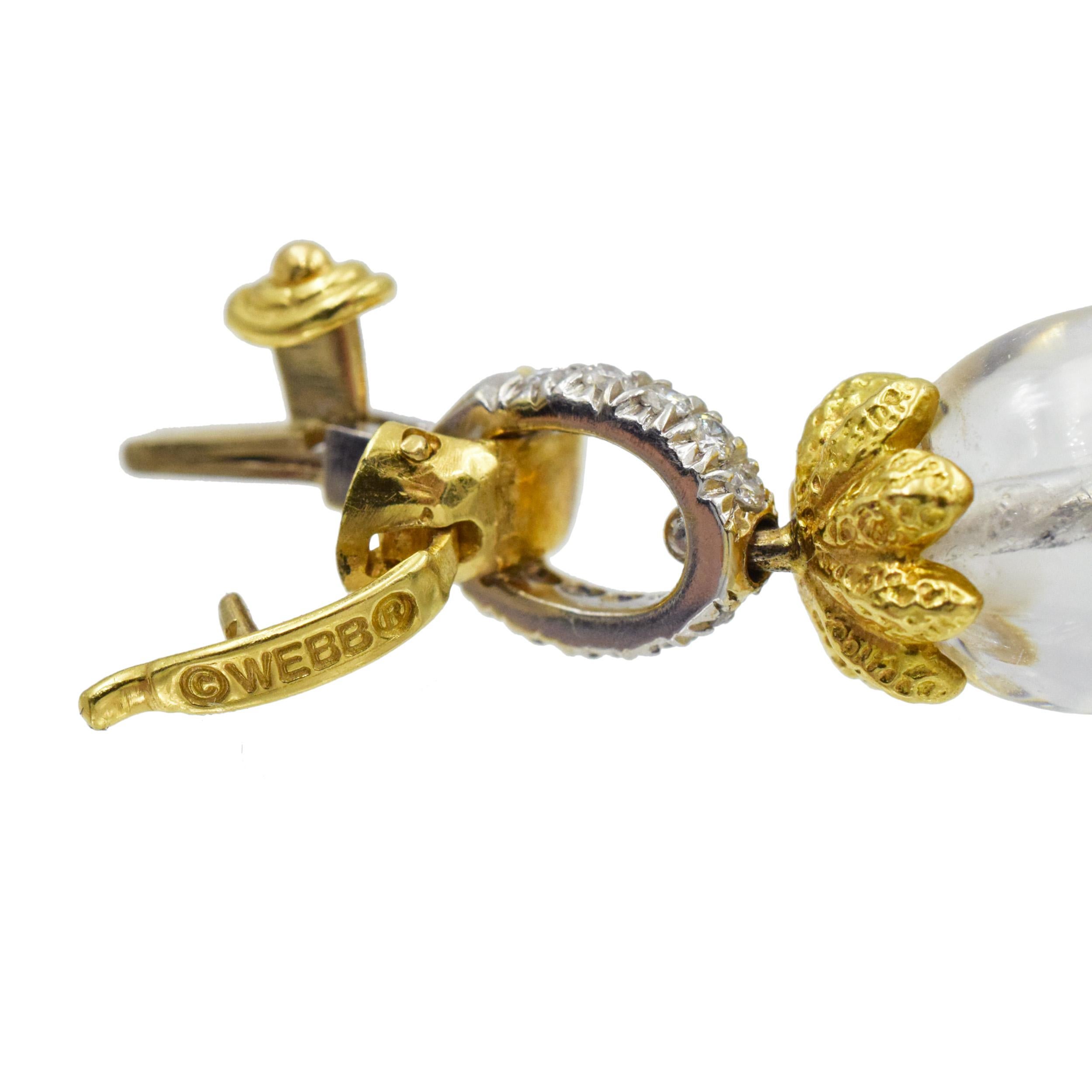 Bracelet en diamant et cristal de roche de David Webb en vente 5