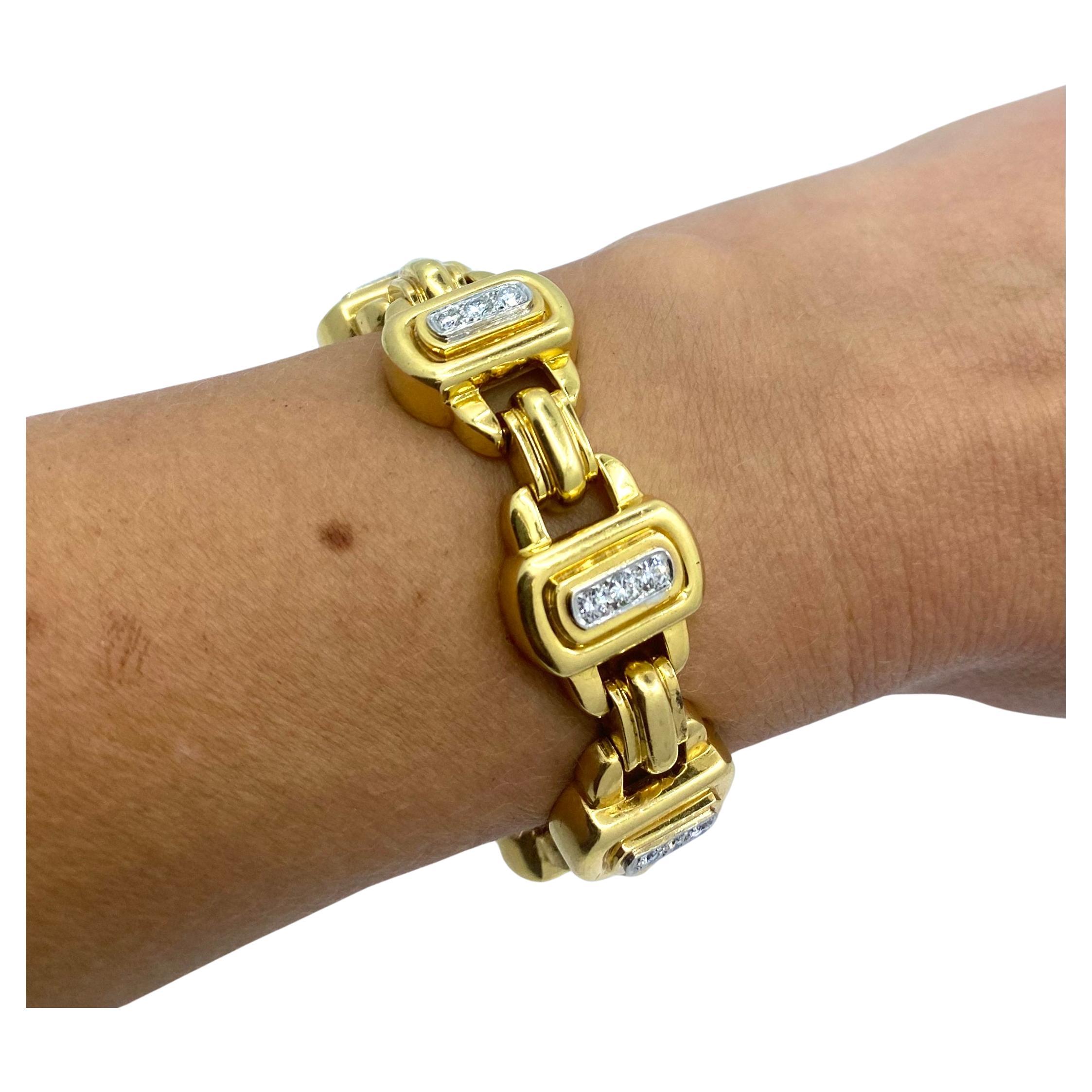 David Webb Diamant-Armband 18k Gold (Rundschliff) im Angebot