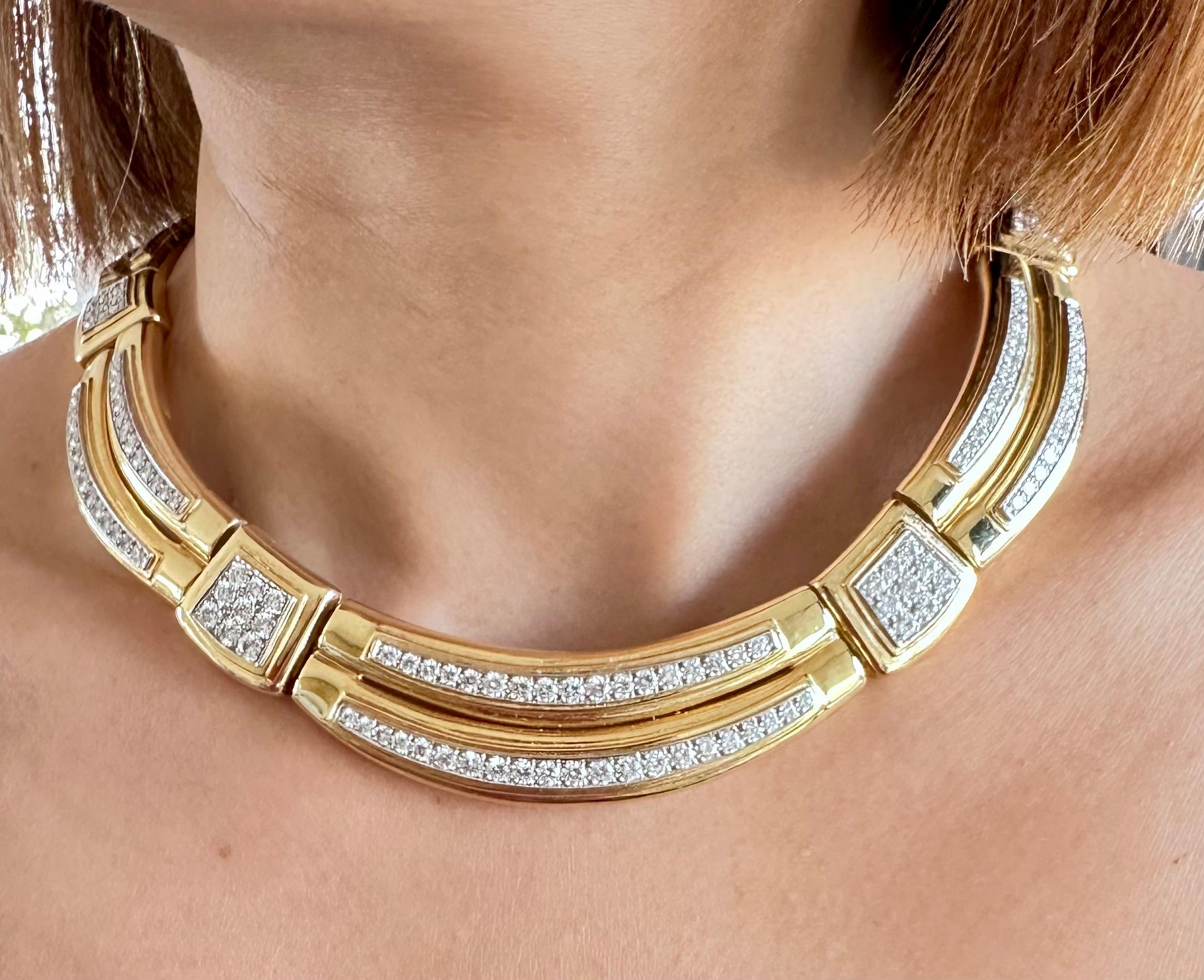DAVID WEBB Diamant-Choker-Halskette  im Angebot 1