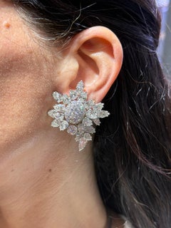 David Webb Diamond Earrings