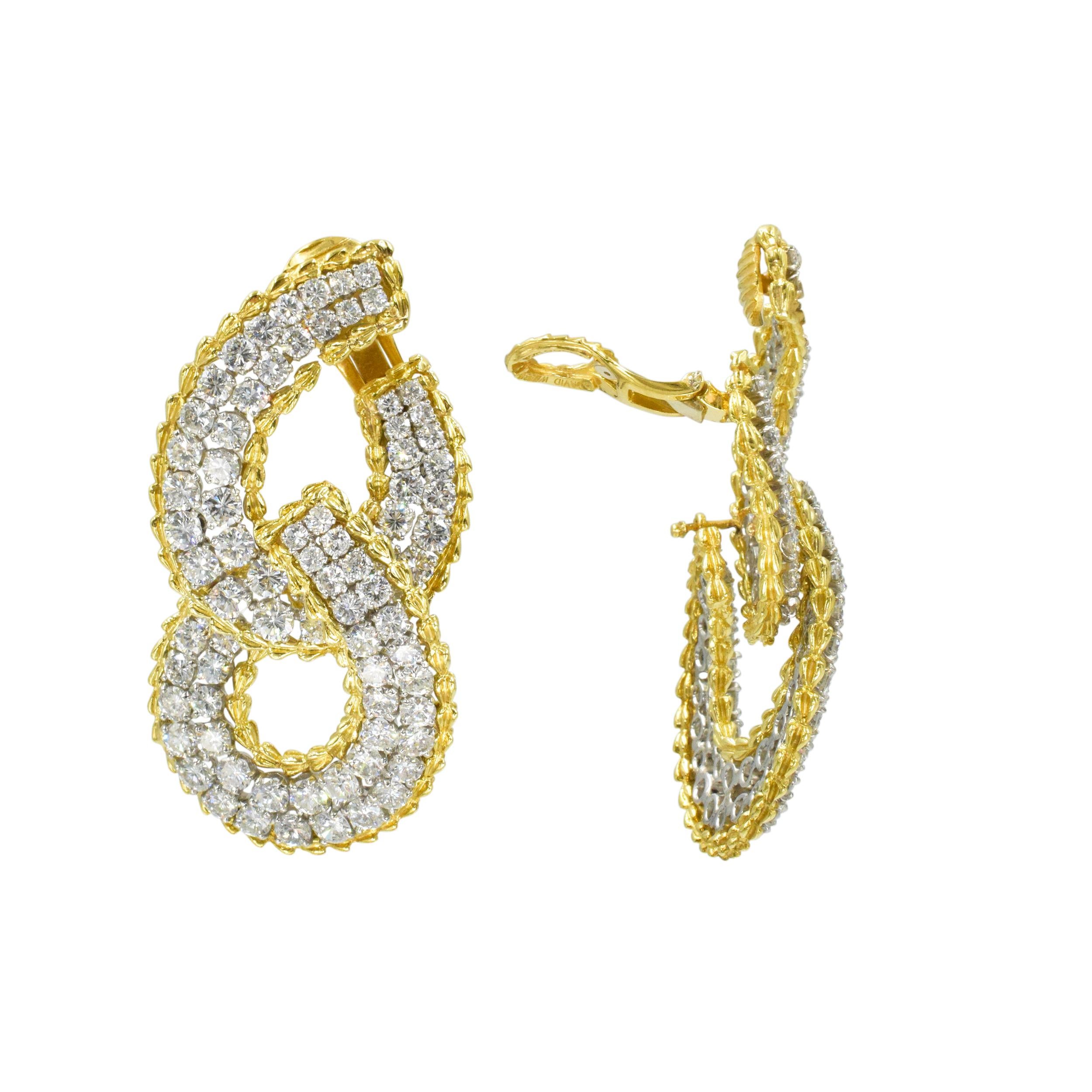 David Webb Diamond Earrings 1