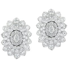 David Webb Diamond Earrings