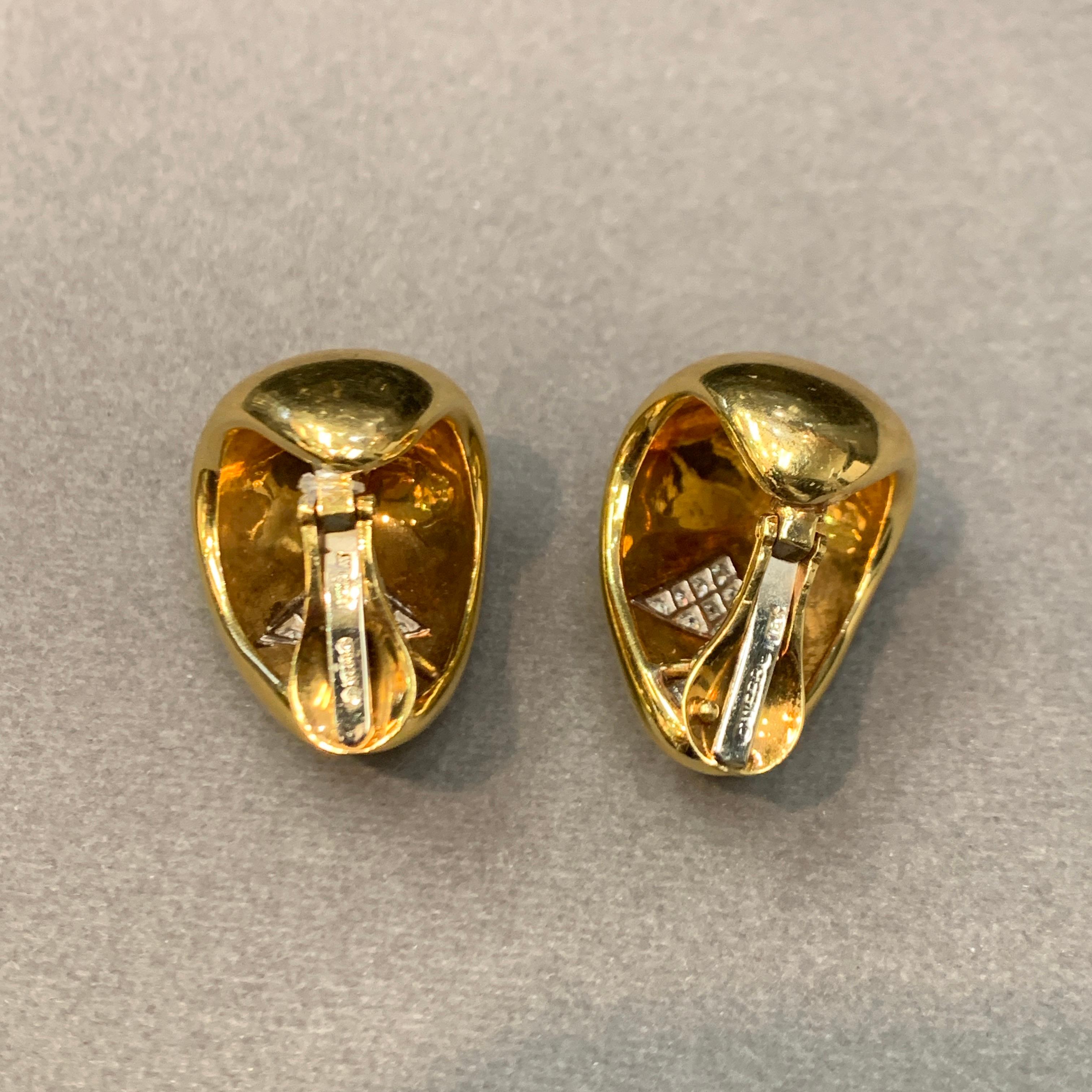 David Webb Diamond & Goldes  Orecchini in vendita 4