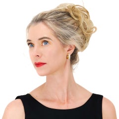 David Webb Diamond Hoop Earrings