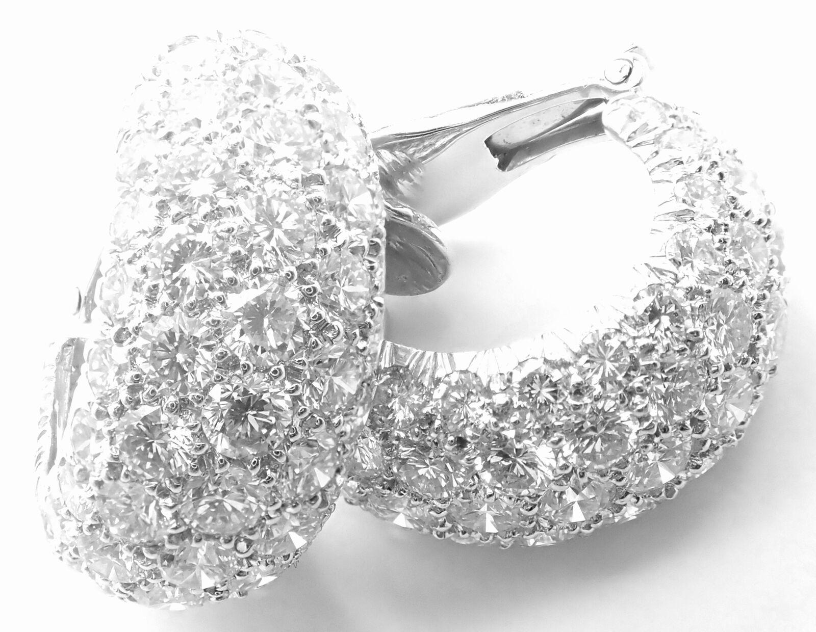 David Webb Boucles d'oreilles en or blanc et platine avec diamants en vente 6