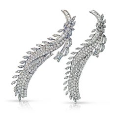 Spilla vintage convertibile con diamante a doppia clip di David Webb