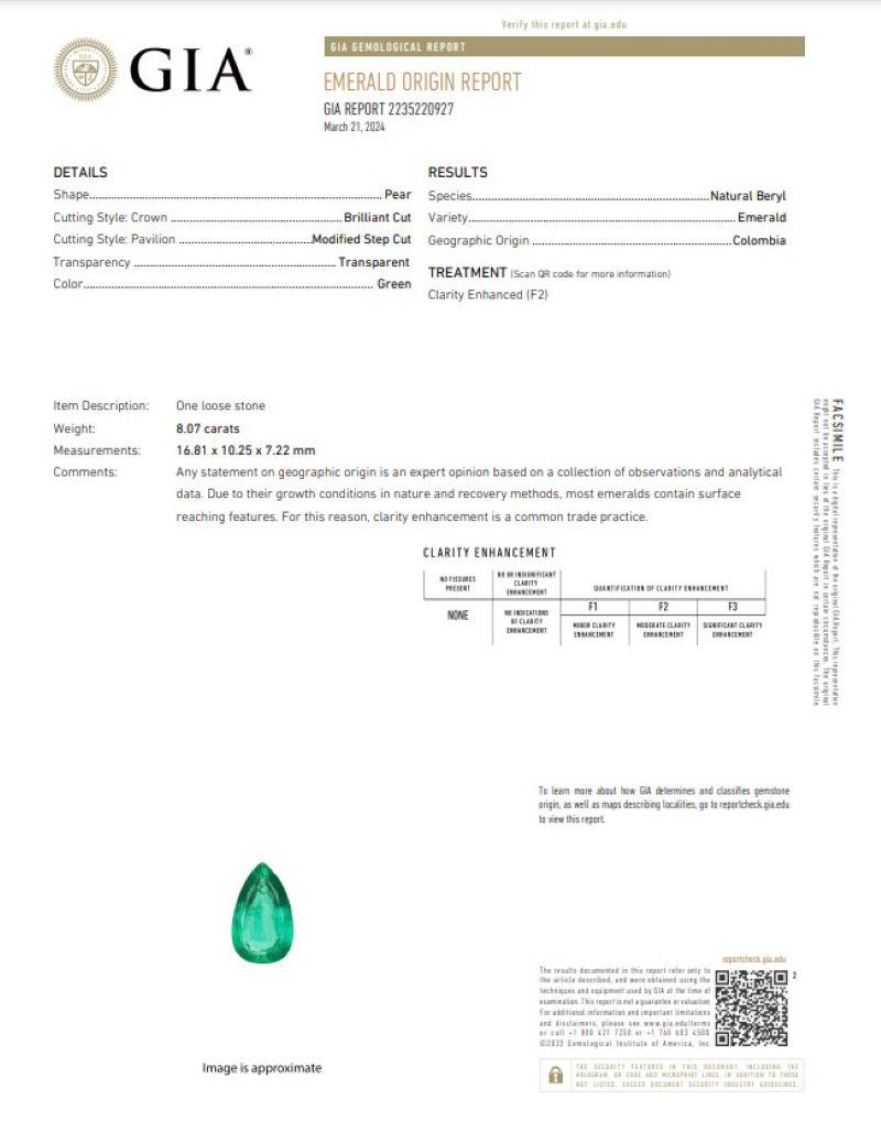 Orecchini con smeraldo e diamanti di David Webb in vendita 9