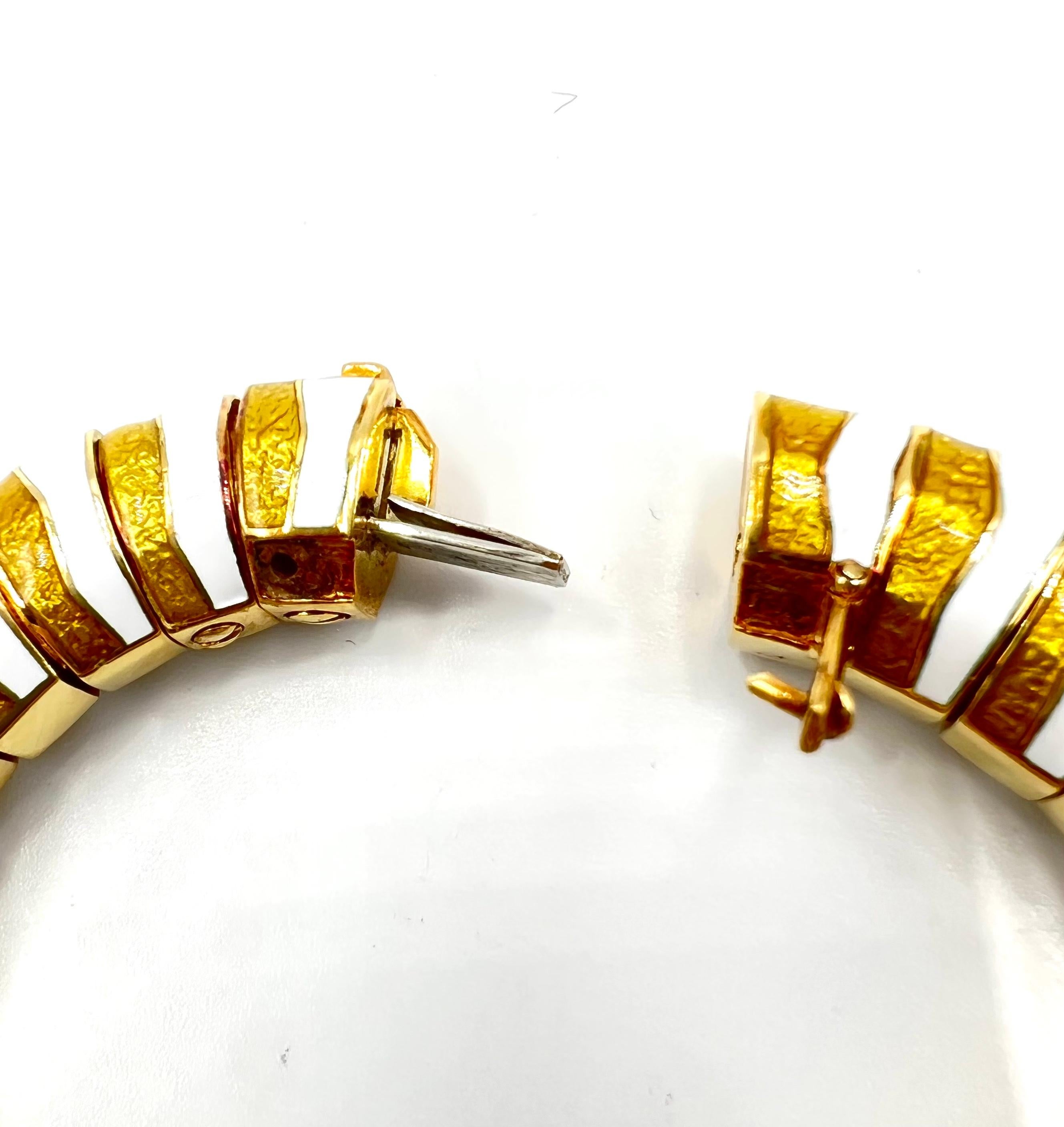 Women's David Webb Enamel Diamond Ruby Gold Zebra Bracelet