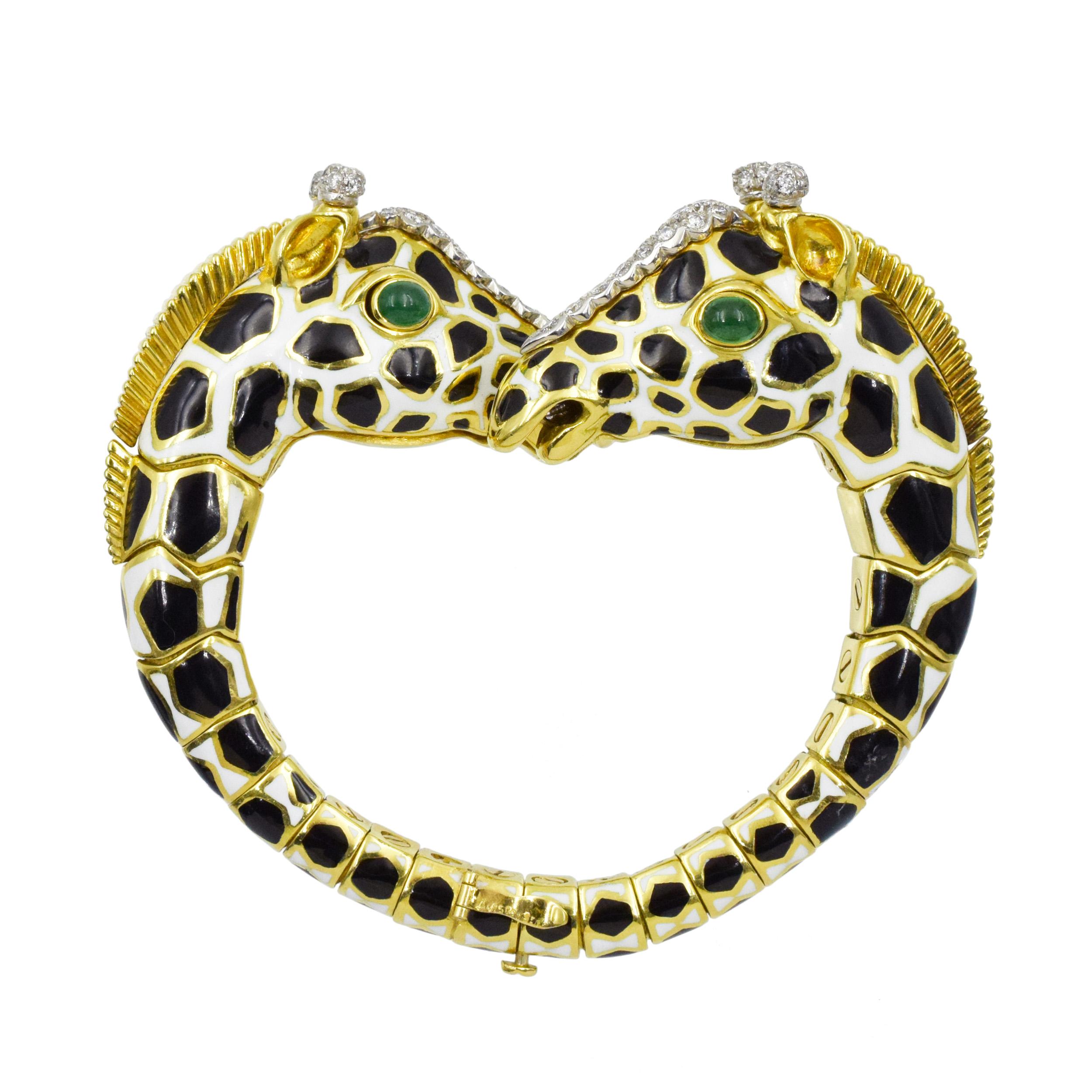 David Webb Emaille, Smaragd, und  Diamant 