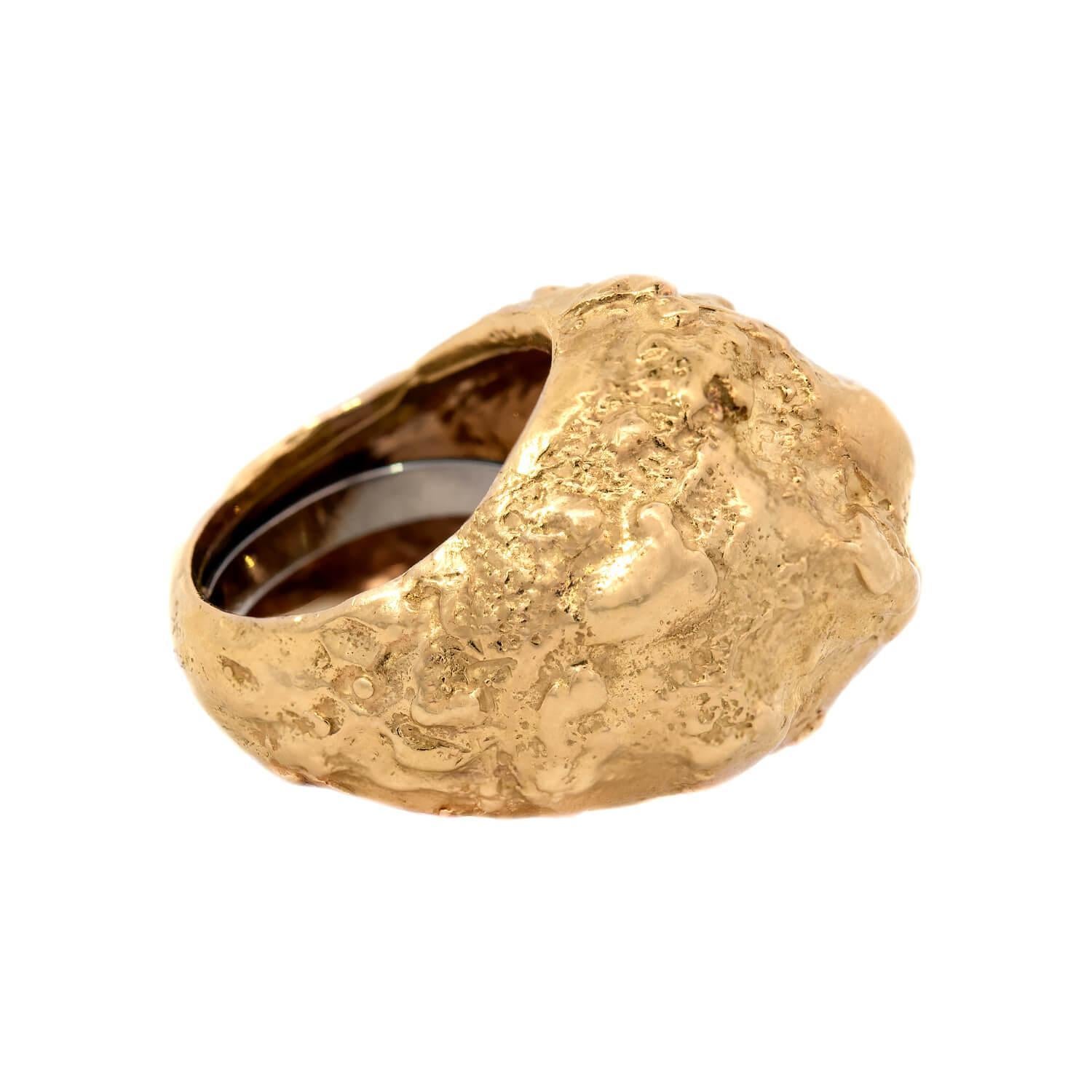 David WEBB Estate 18k Nugget Ring (bague en forme de pépite) Bon état à Narberth, PA