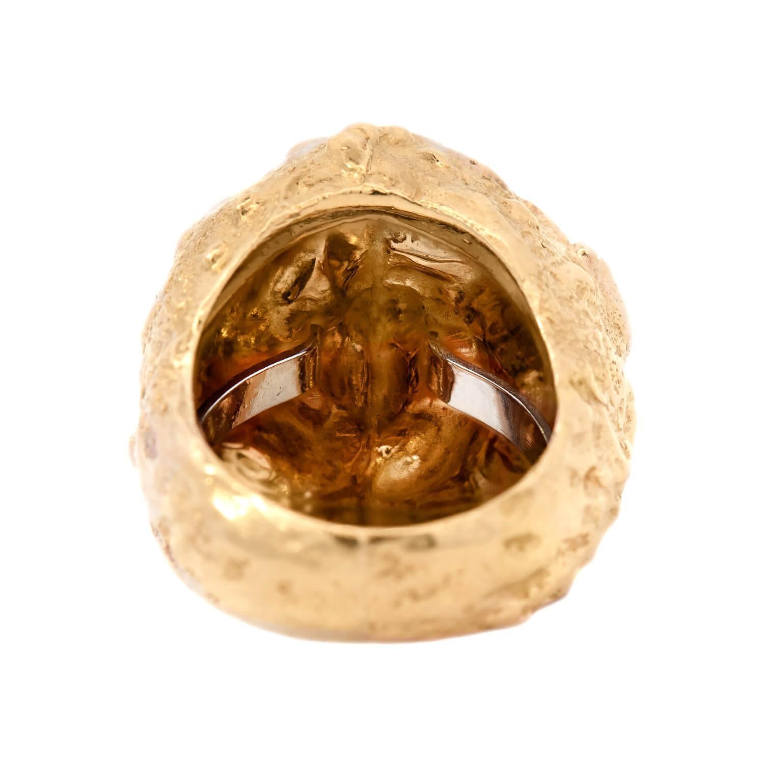 David WEBB Estate 18k Nugget Ring (bague en forme de pépite) 1