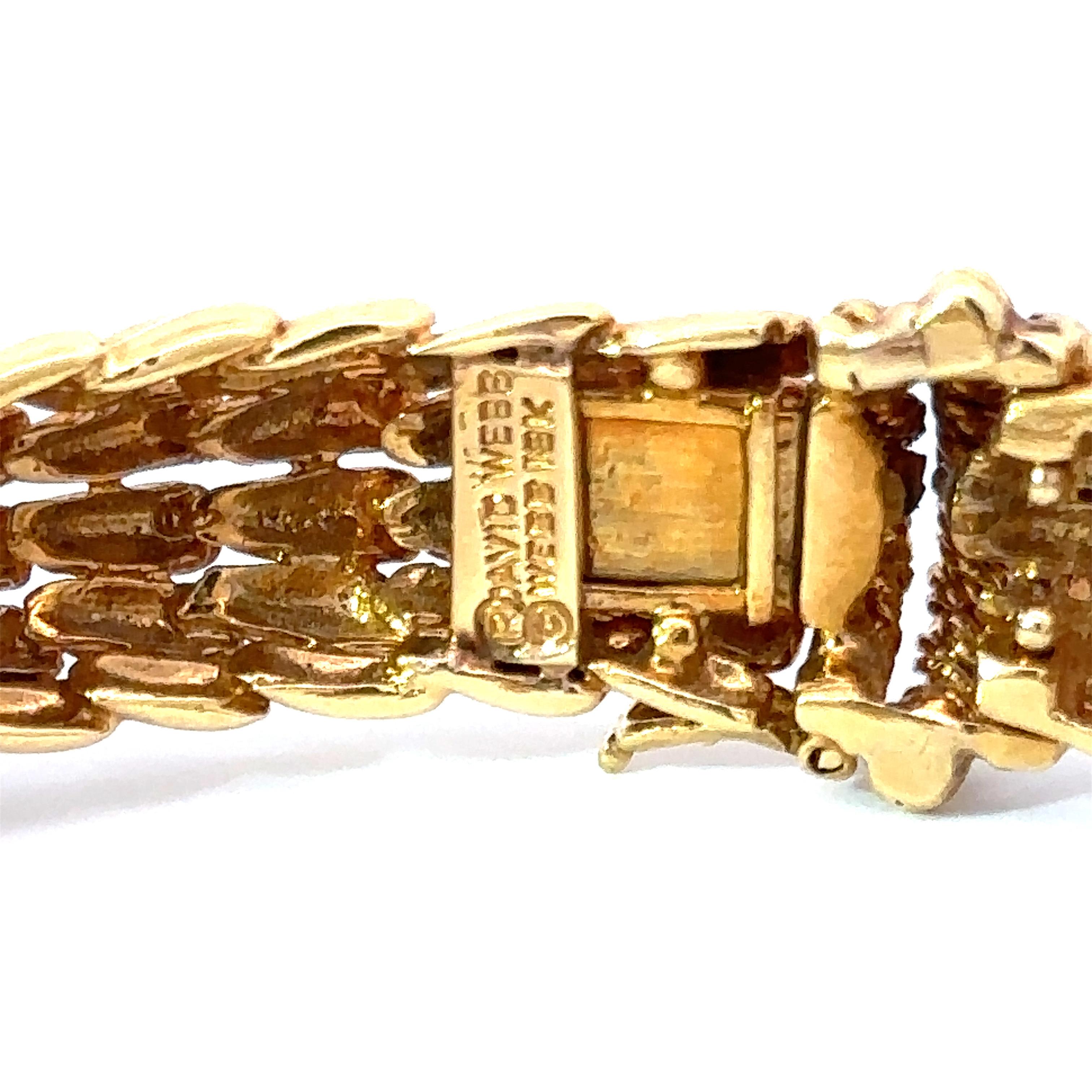 Women's or Men's David Webb Fishscale Bracelet For Sale