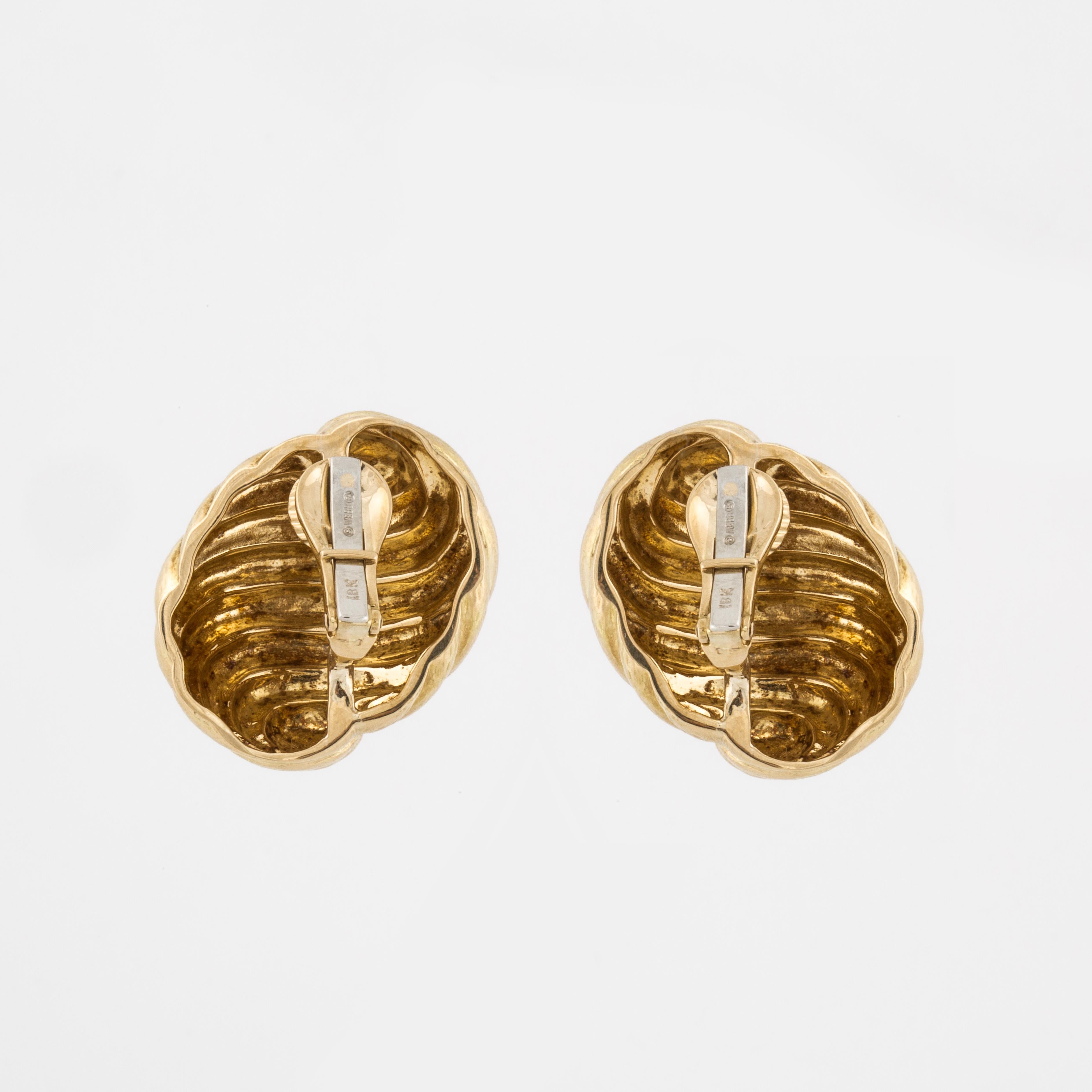 david webb gold earrings