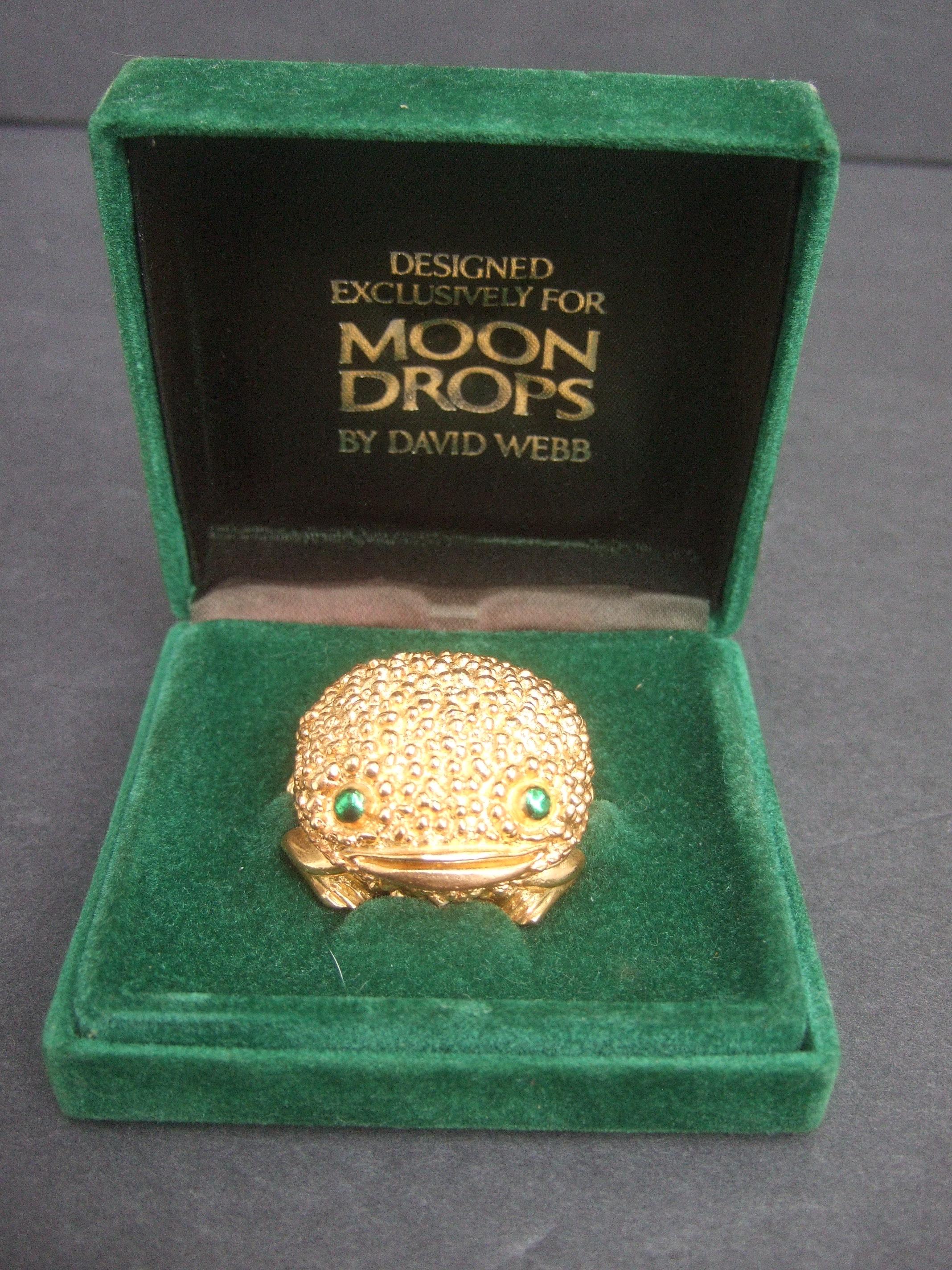David Webb for Revlon Costume Frog Wax Perfume in Original Presentation Box 1970 2