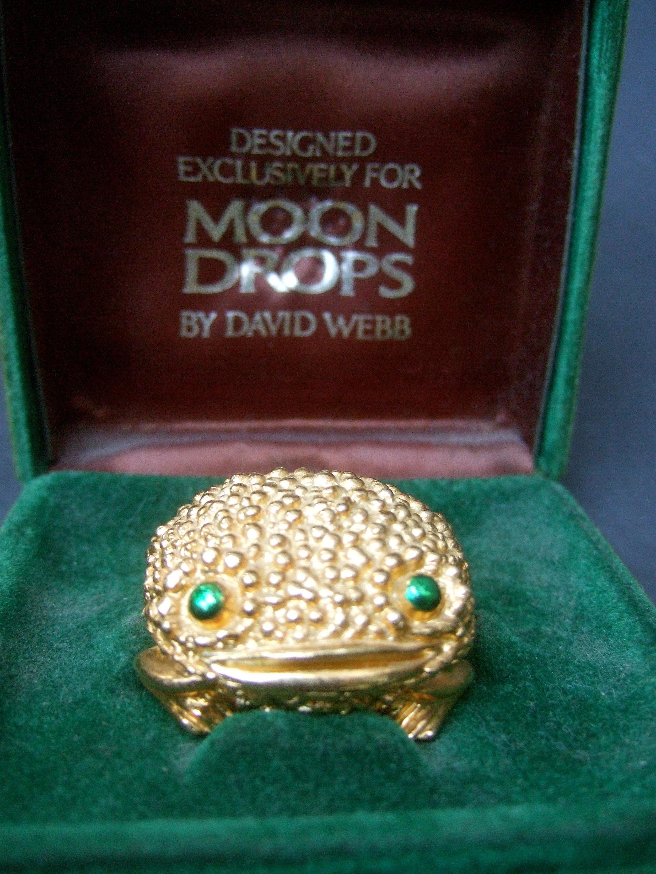 David Webb for Revlon Costume Frog Wax Perfume in Original Presentation Box 1970 3