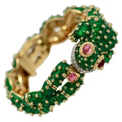 David Webb - Bracelet grenouille