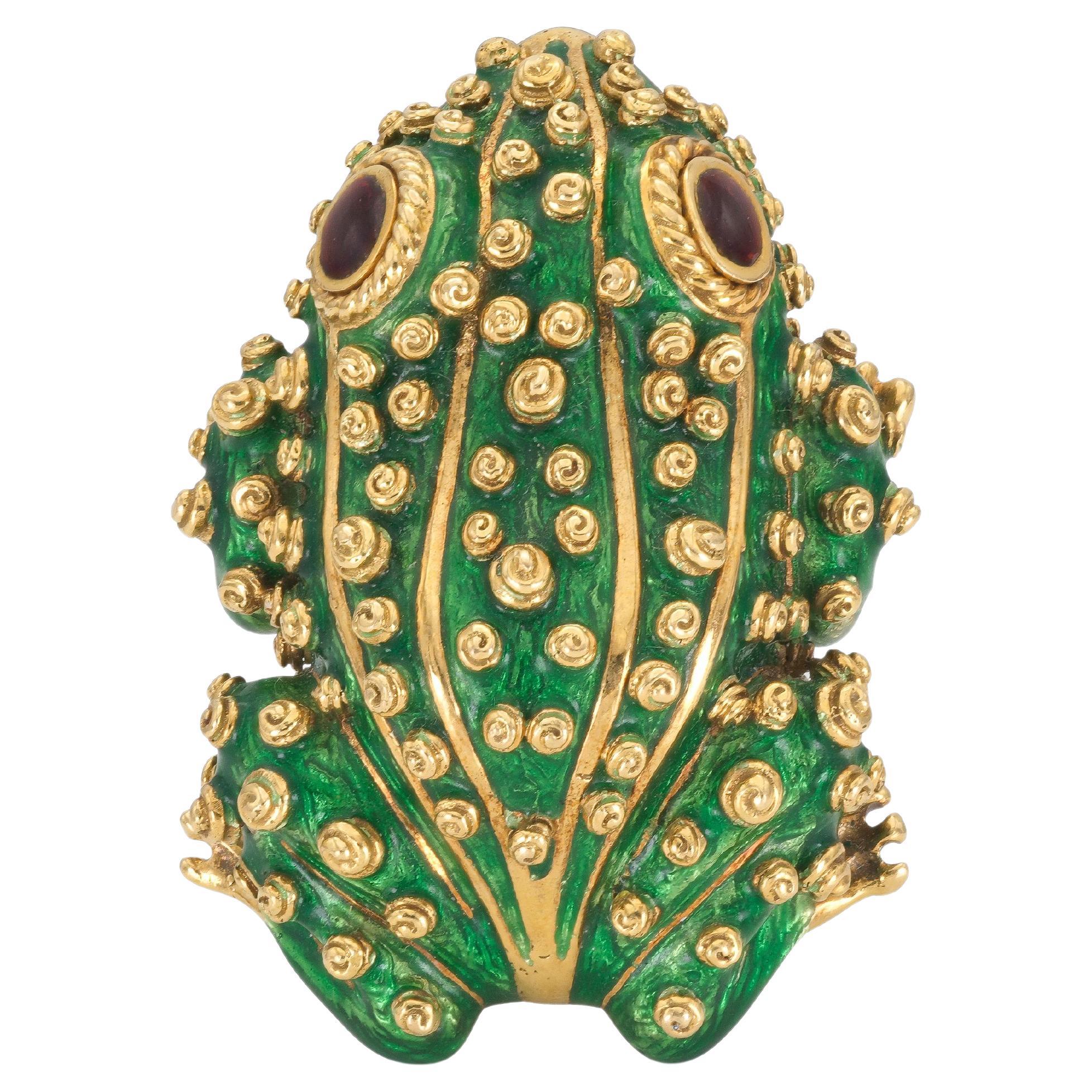 David Webb Frog Brooch