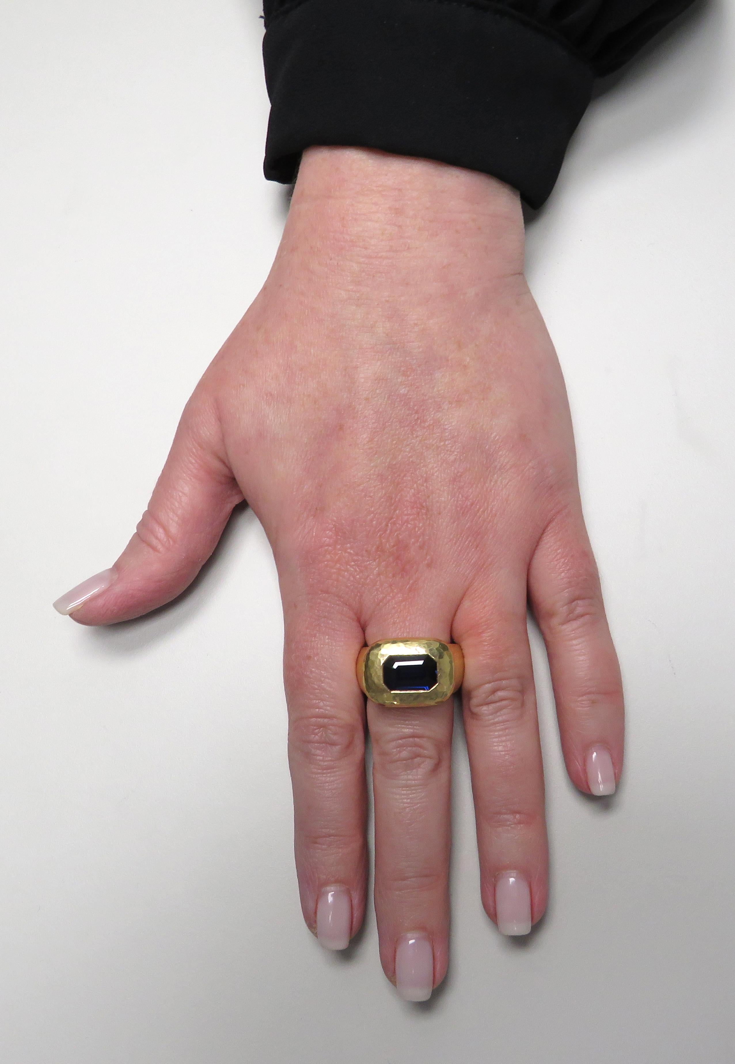 Women's or Men's David Webb GIA Certified 3.61 Carat Sapphire Ring