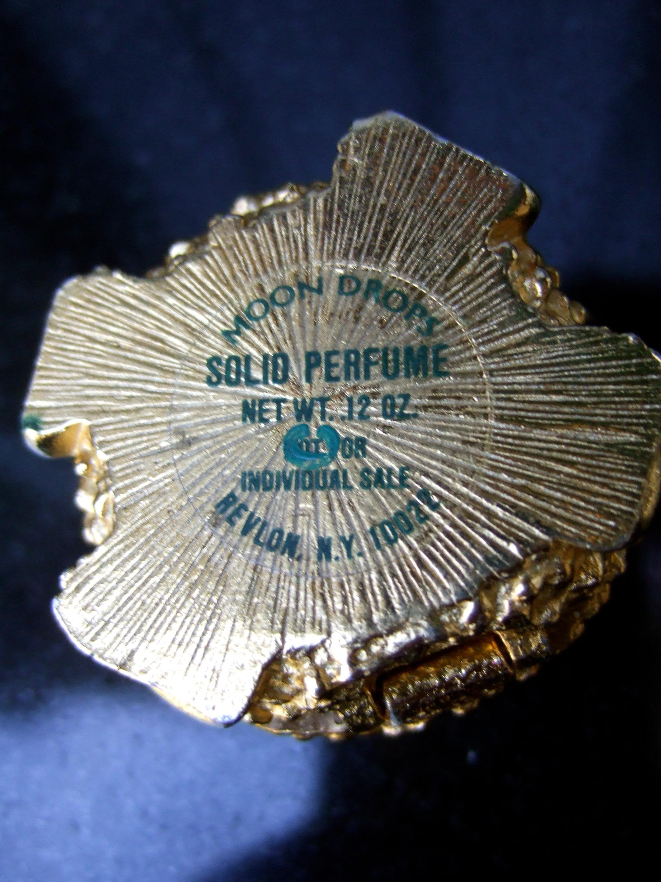 David Webb Gilt Metal Toad Wax Perfume Figure for Revlon c 1970s  For Sale 9