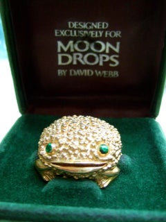 Vergoldete Perlen-Wachs-Parfümfigur aus Metall von David Webb für Revlon, ca. 1970er Jahre