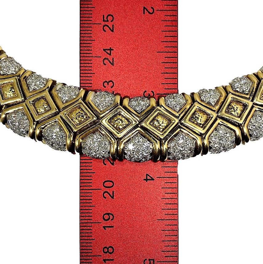 David Webb Gold and Diamond Choker In Good Condition For Sale In Palm Beach, FL