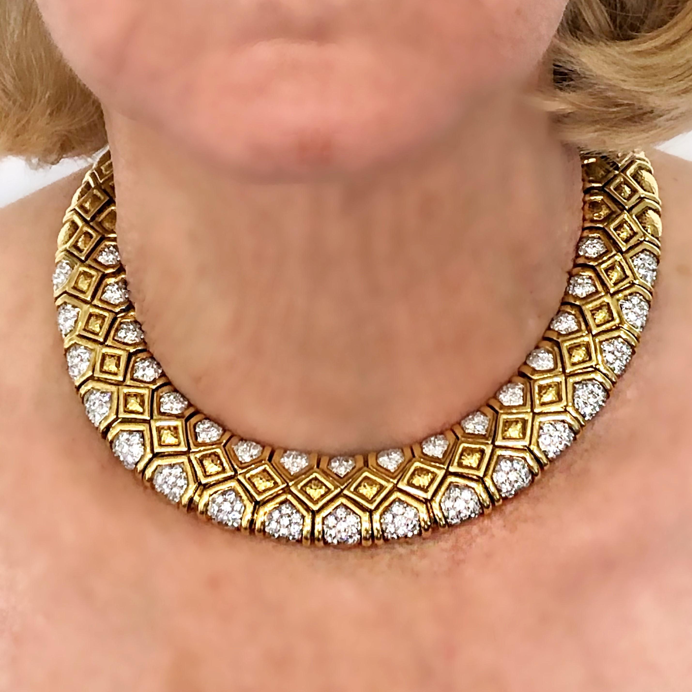 David Webb Gold and Diamond Choker For Sale 1