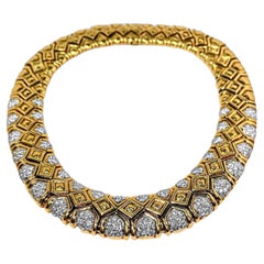 David Webb Gold and Diamond Choker