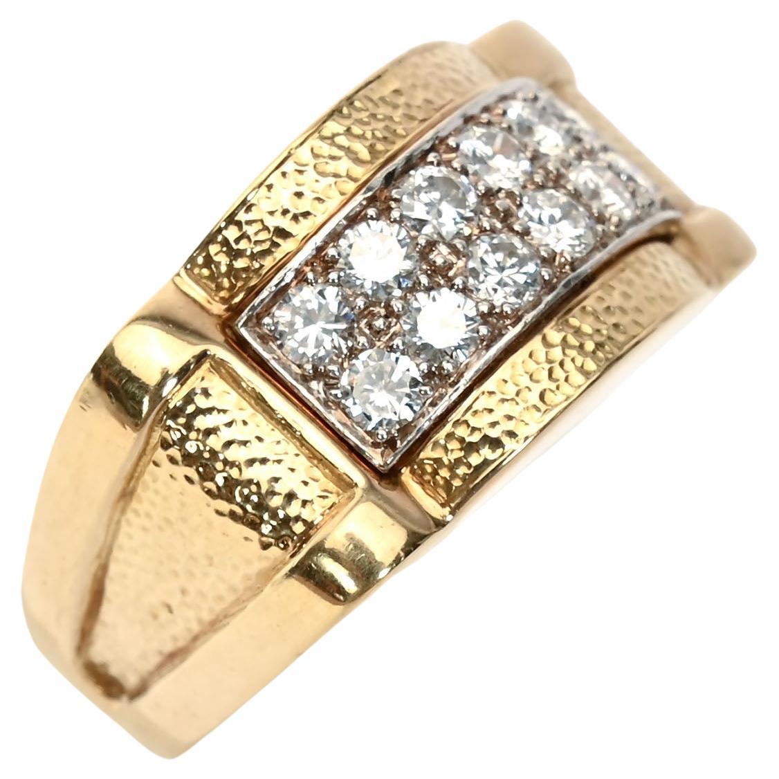 David Webb Gold and Diamonds Ring For Sale