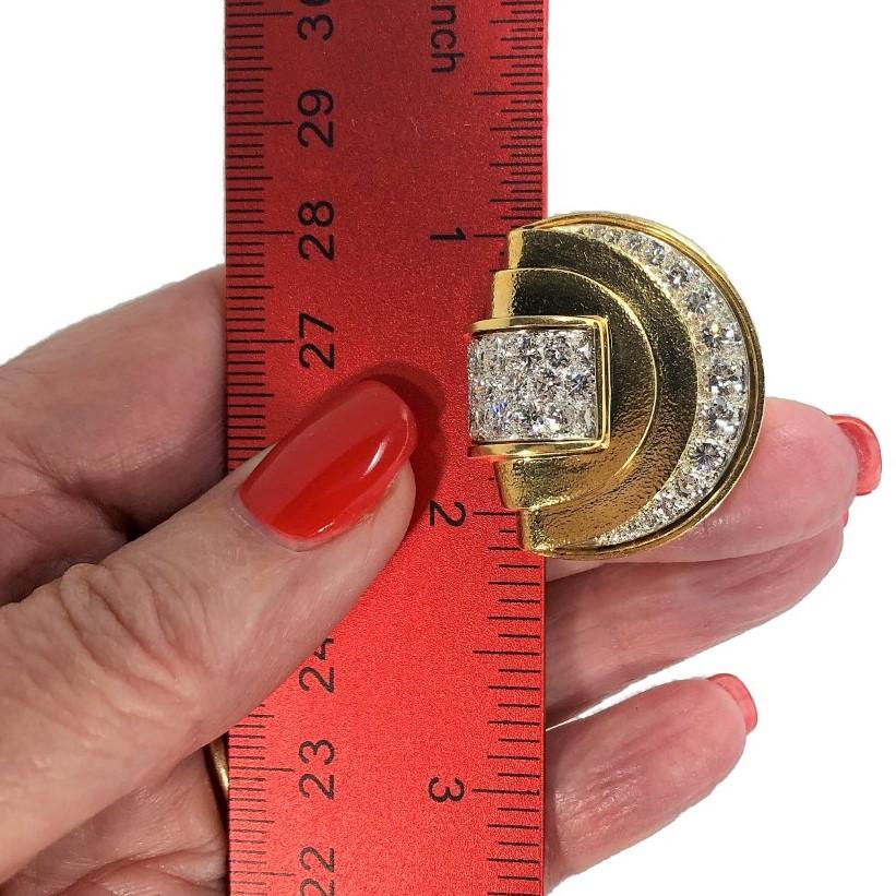 Gold- und Platin-Diamant-Ohrringe von David Webb 4