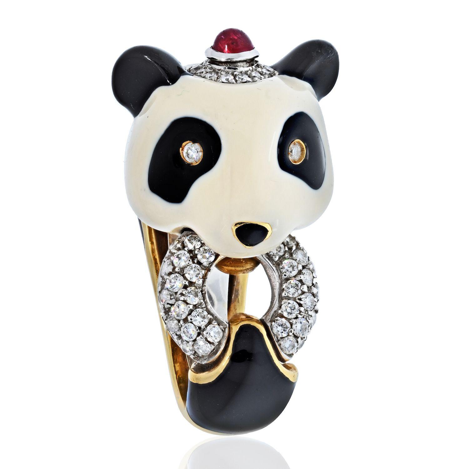 panda without black rings