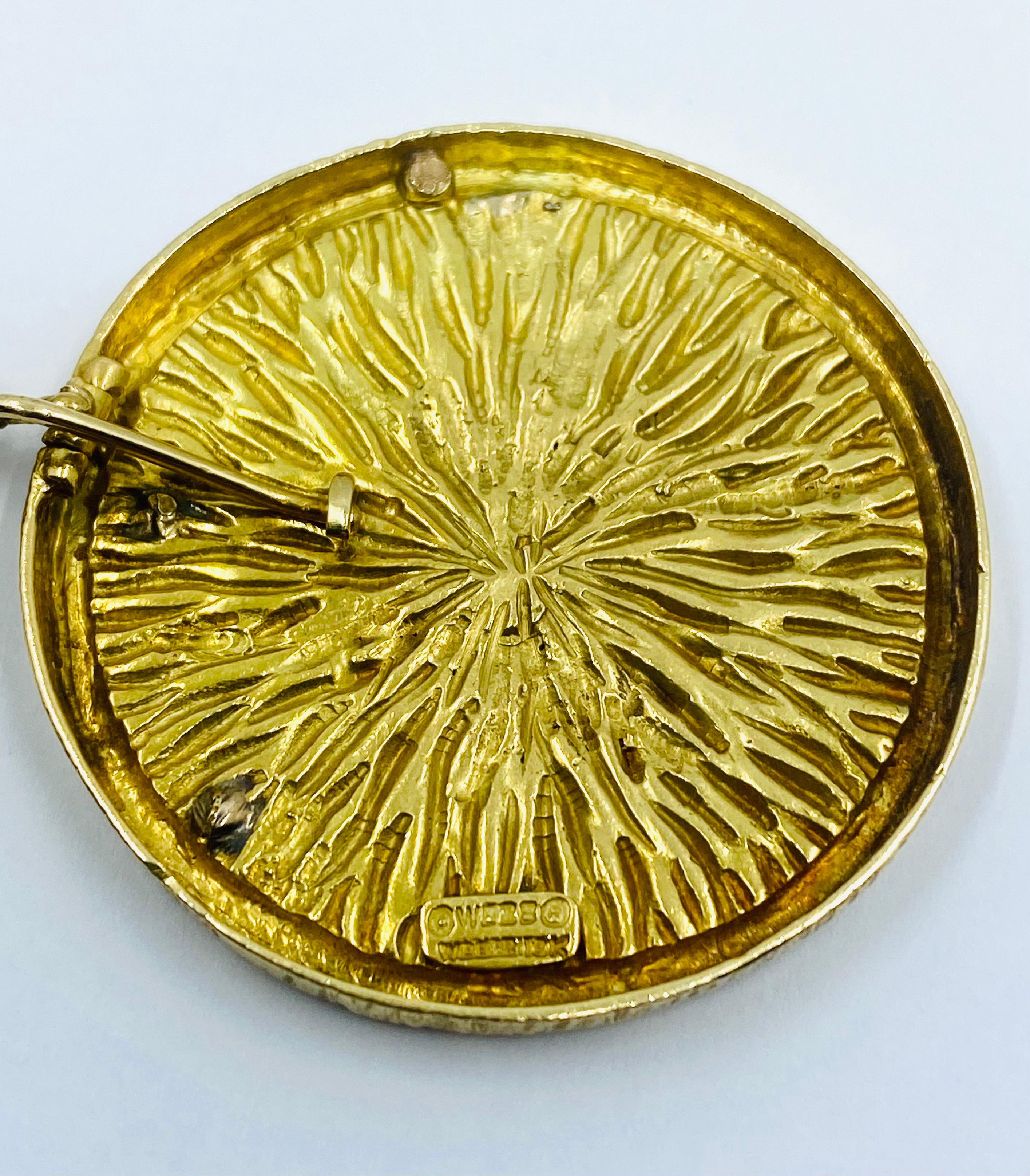 Women's or Men's David Webb Gold Pisces Necklace