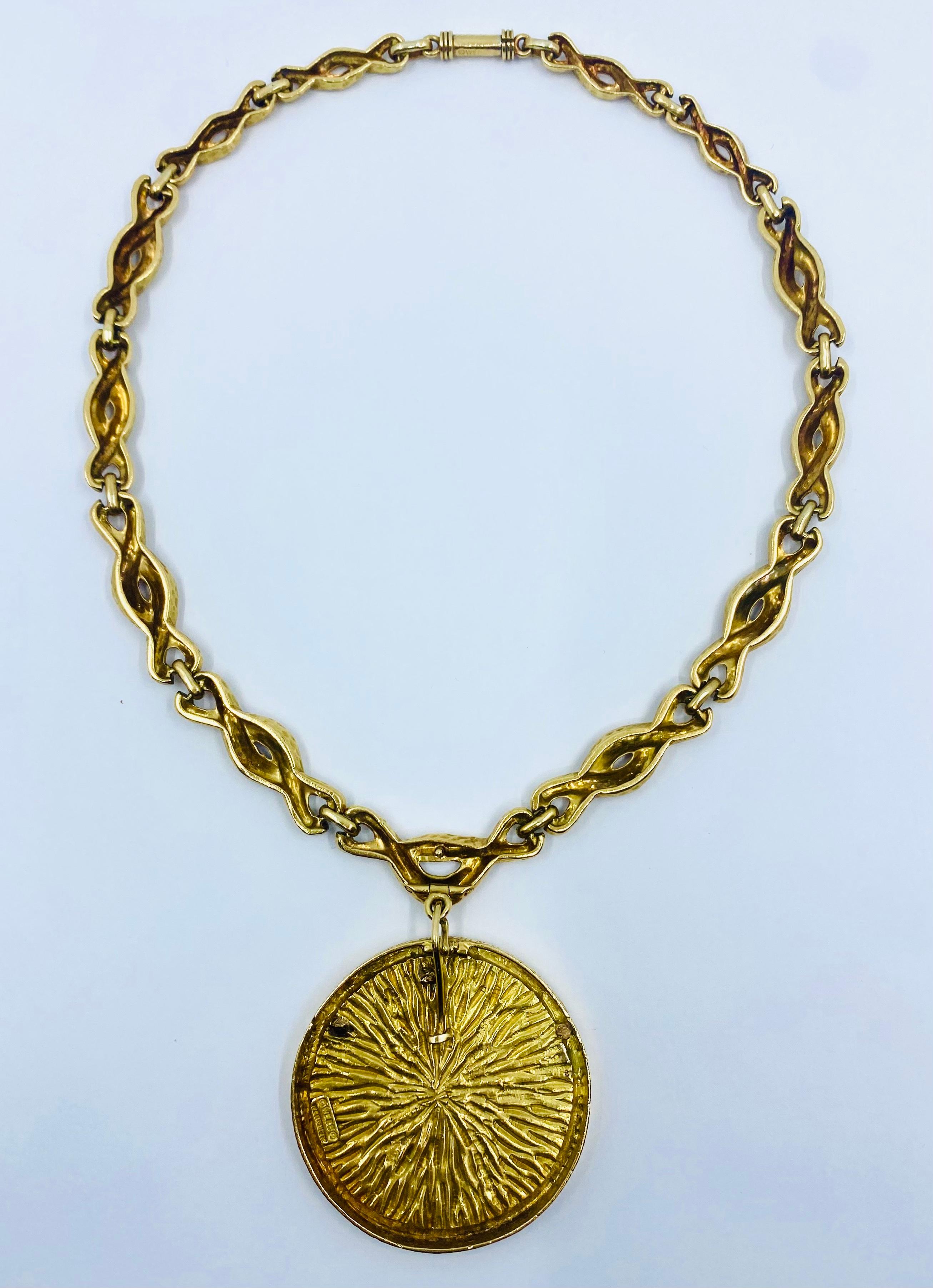 David Webb Gold Pisces Necklace For Sale 2