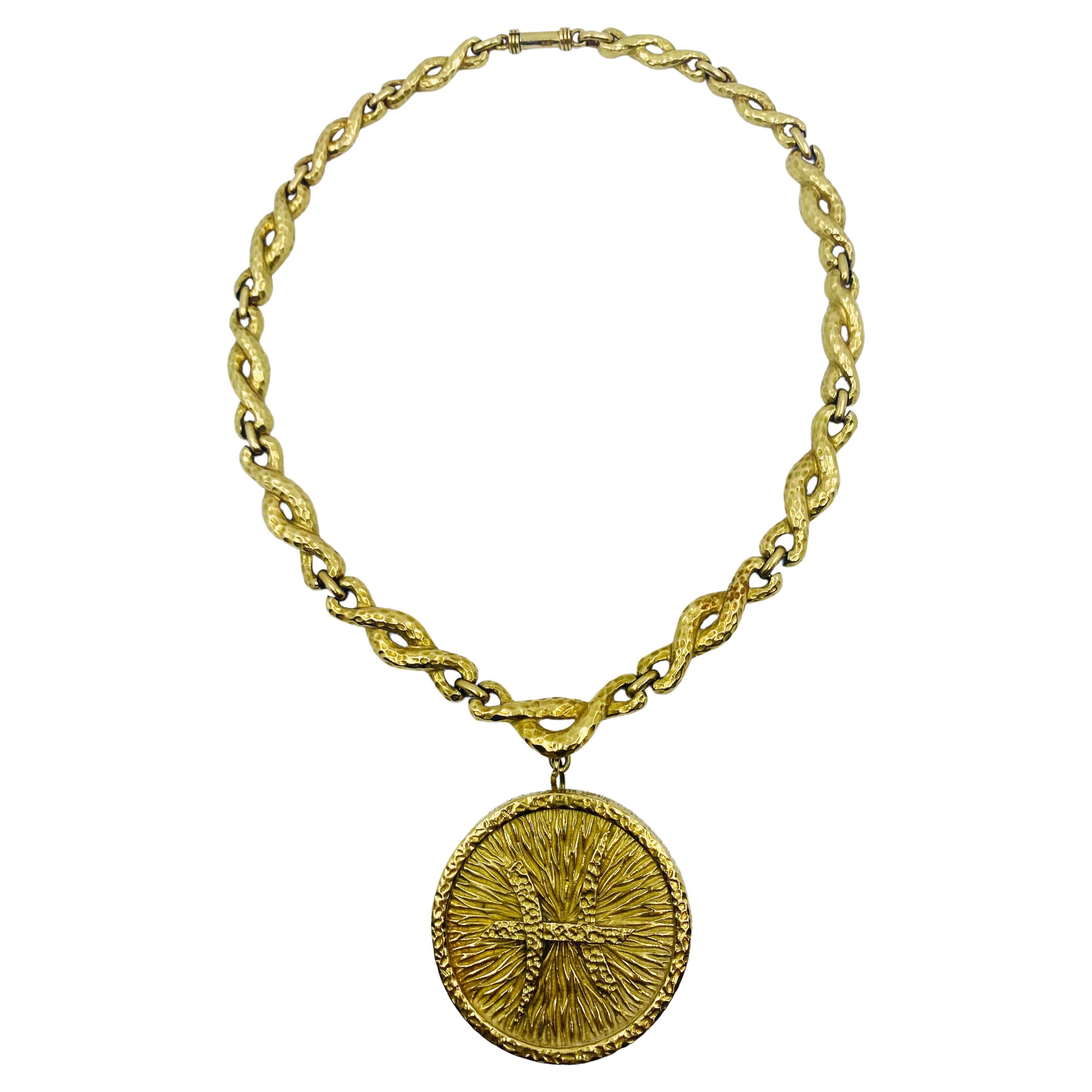 David Webb Gold Pisces Necklace For Sale