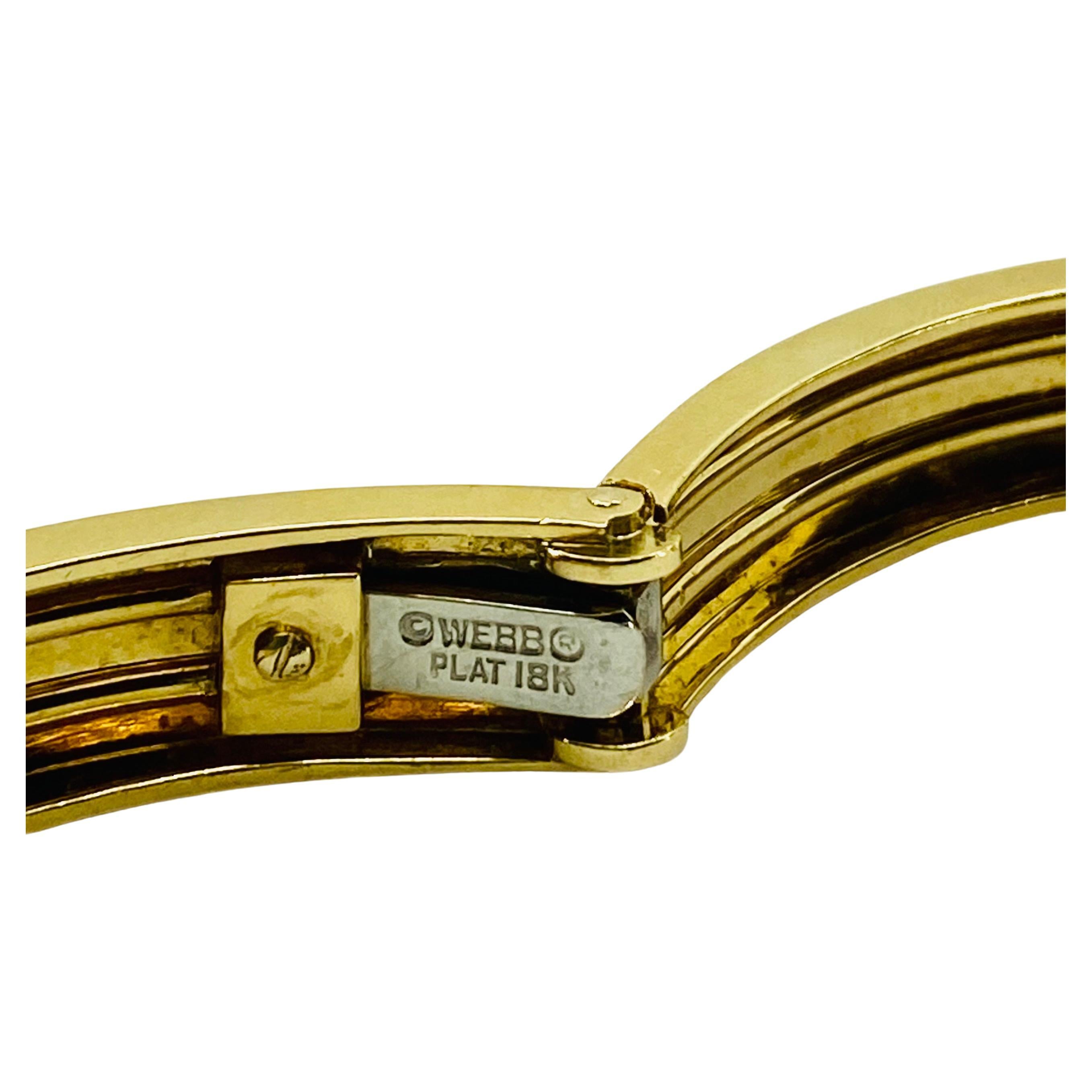 David Webb Bracciale in oro e platino con diamanti in vendita 6