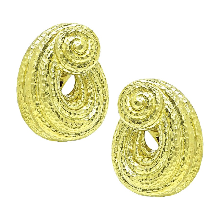 David Webb Orecchini in oro in vendita