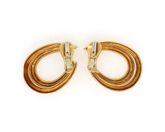 David Webb Gold Hoop Earrings
