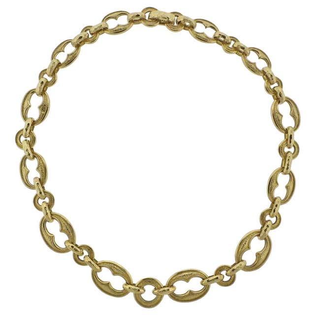 David Webb Diamond Pearl Gold Platinum Necklace / Tiara For Sale at ...