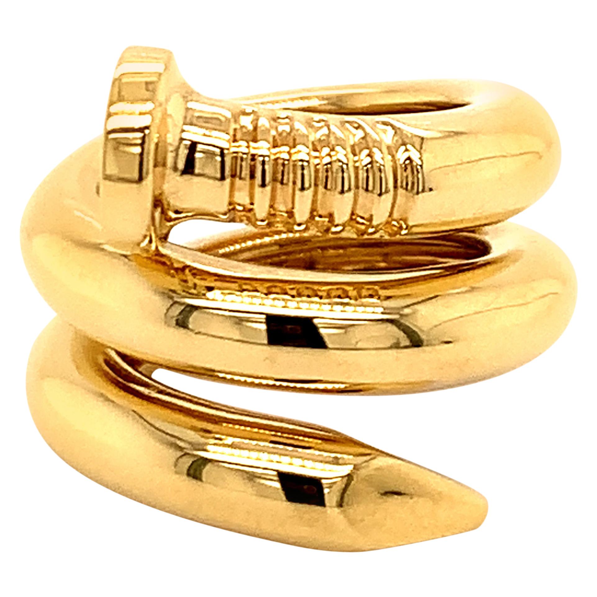 David Webb Gold Nail Ring