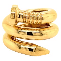 David Webb Gold Nail Ring