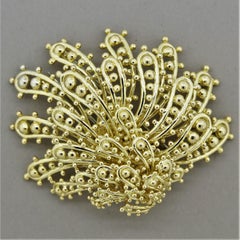 David Webb Broche en spray d'or
