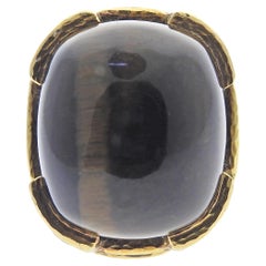 David Webb Gold Tiger's Eye Ring