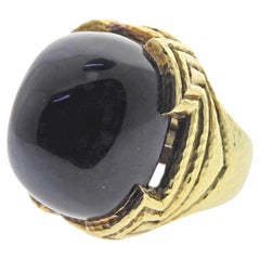 David Webb Gold Tiger's Eye Ring