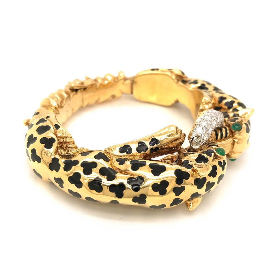 gold leopard bracelet