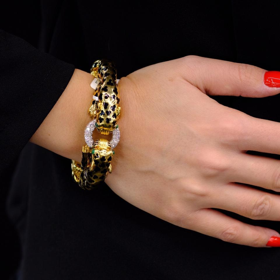 leopard gold bracelet