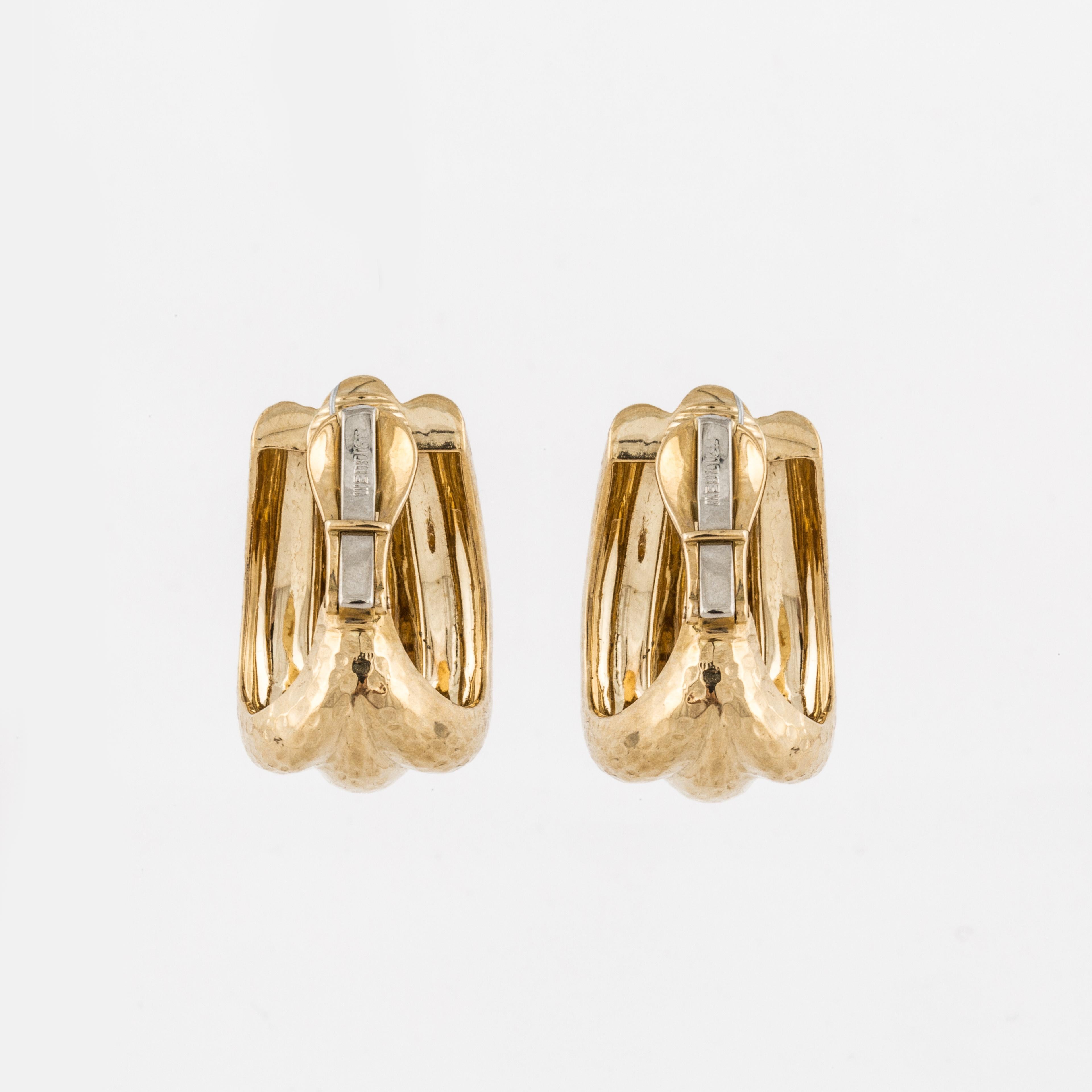 david webb gold earrings
