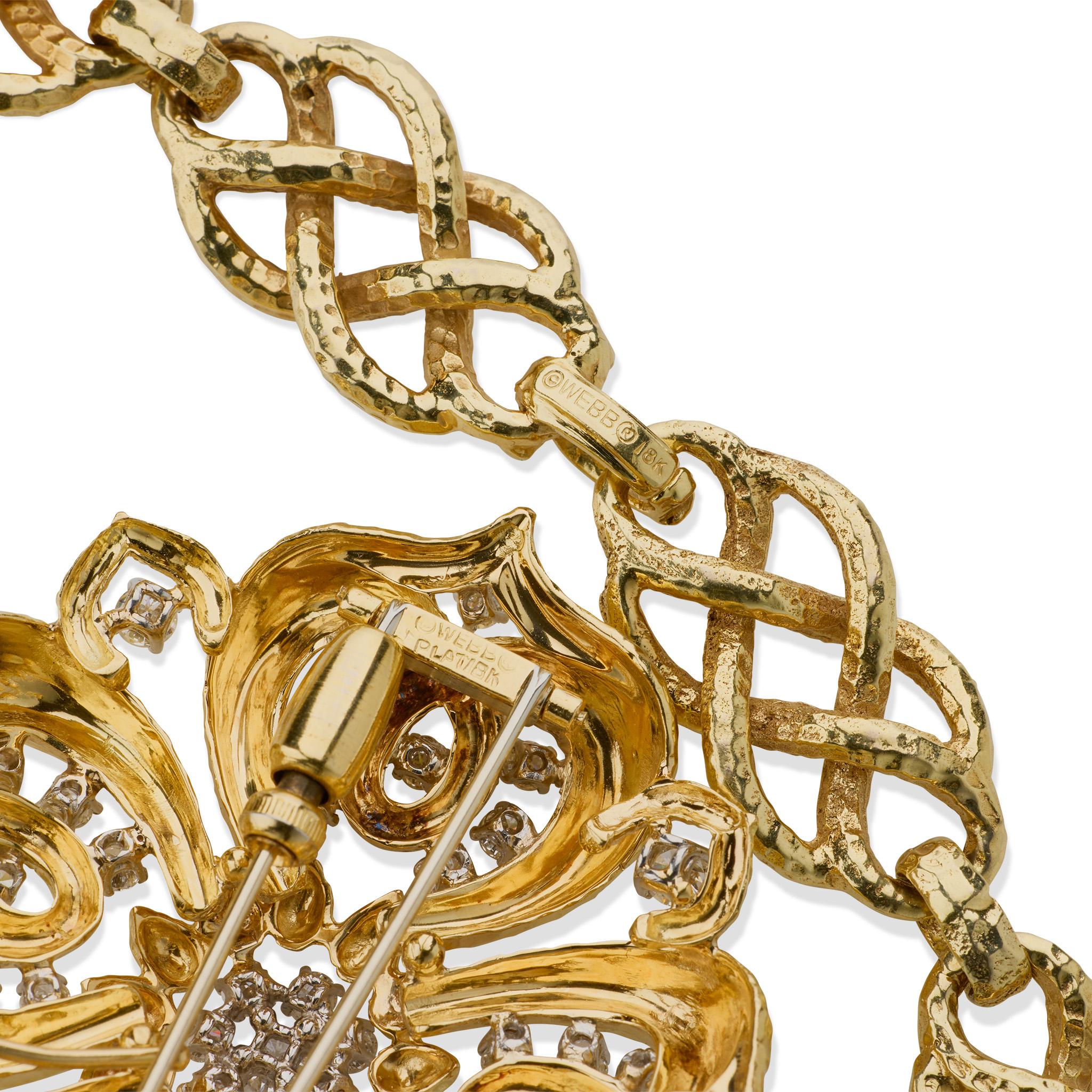 David Webb Hammered Pendant Necklace For Sale 2