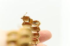 Bracciale rigido David Webb realizzato a mano in oro giallo 18 carati
